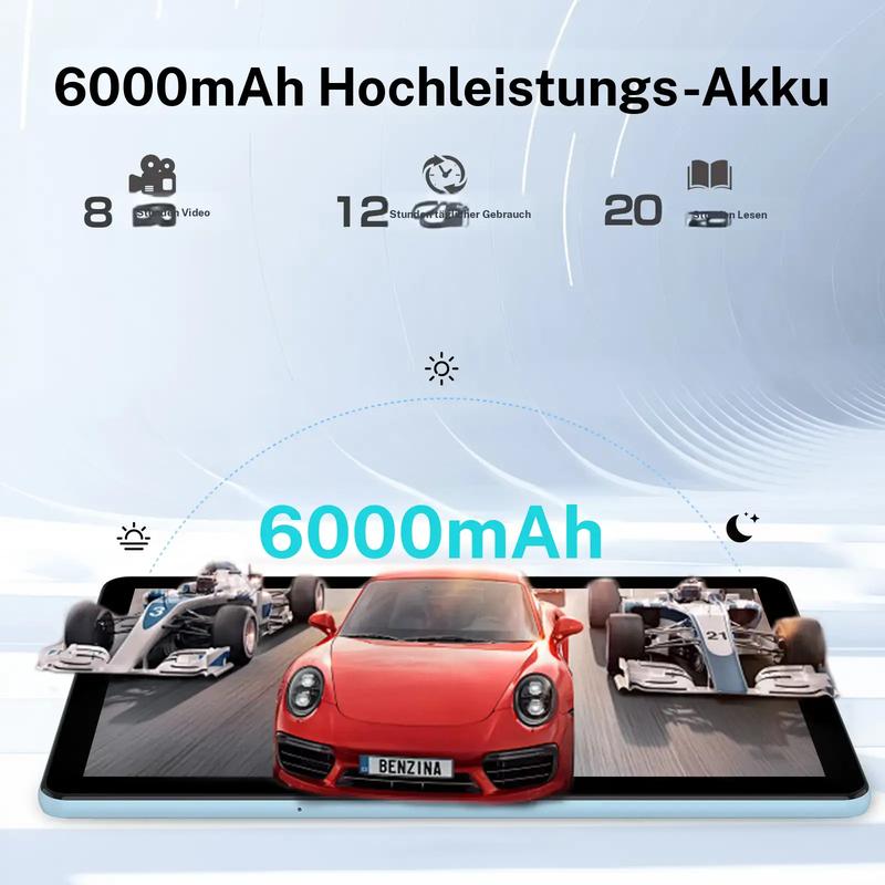 PRITOM 15 - 10,1-Zoll-Android-Tablet, 16 GB RAM, 64 GB ROM, mit Tastaturgehäuse und Stift, Dual-Kamera, 8-MP-Akku, 6000 mAh, ideales Geschenk für Schule und Alltag